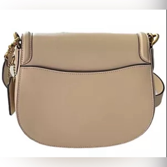 COACH C0749 Ivory/Beige BEAT Saddle Crossbody Glovetanned Leather Bag - Picture 2 of 16